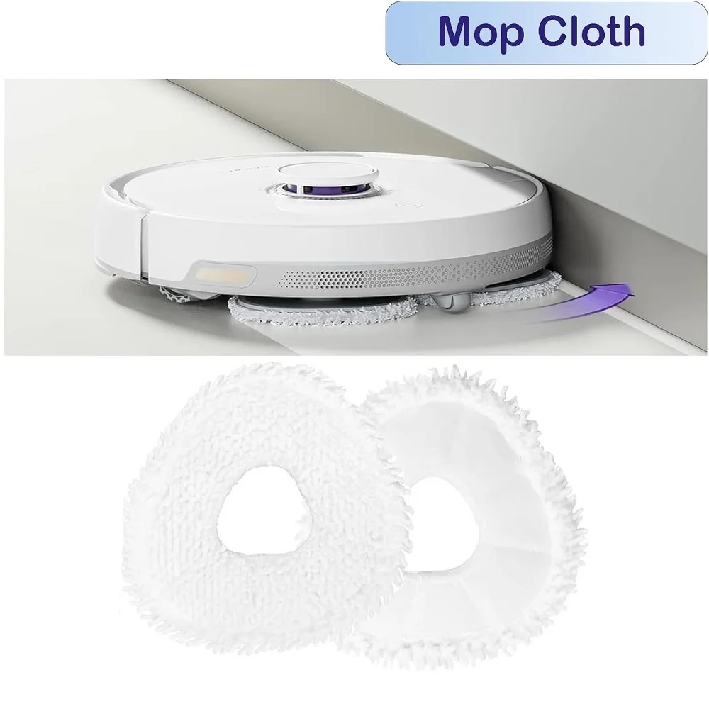 2PCS Replacement Mop Pads for Narwal Freo X Ultra T10 J1 J2 Microfiber Resuable Mop Cloth Robot Vacuum Cleaner Accessories