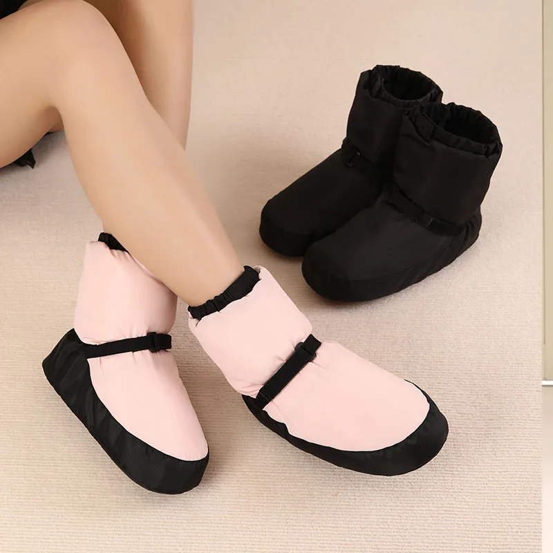 Winter dance warm boots ballet dance shoes practice shoes adult thick soled autumn /winter cotton short boots practice cotton