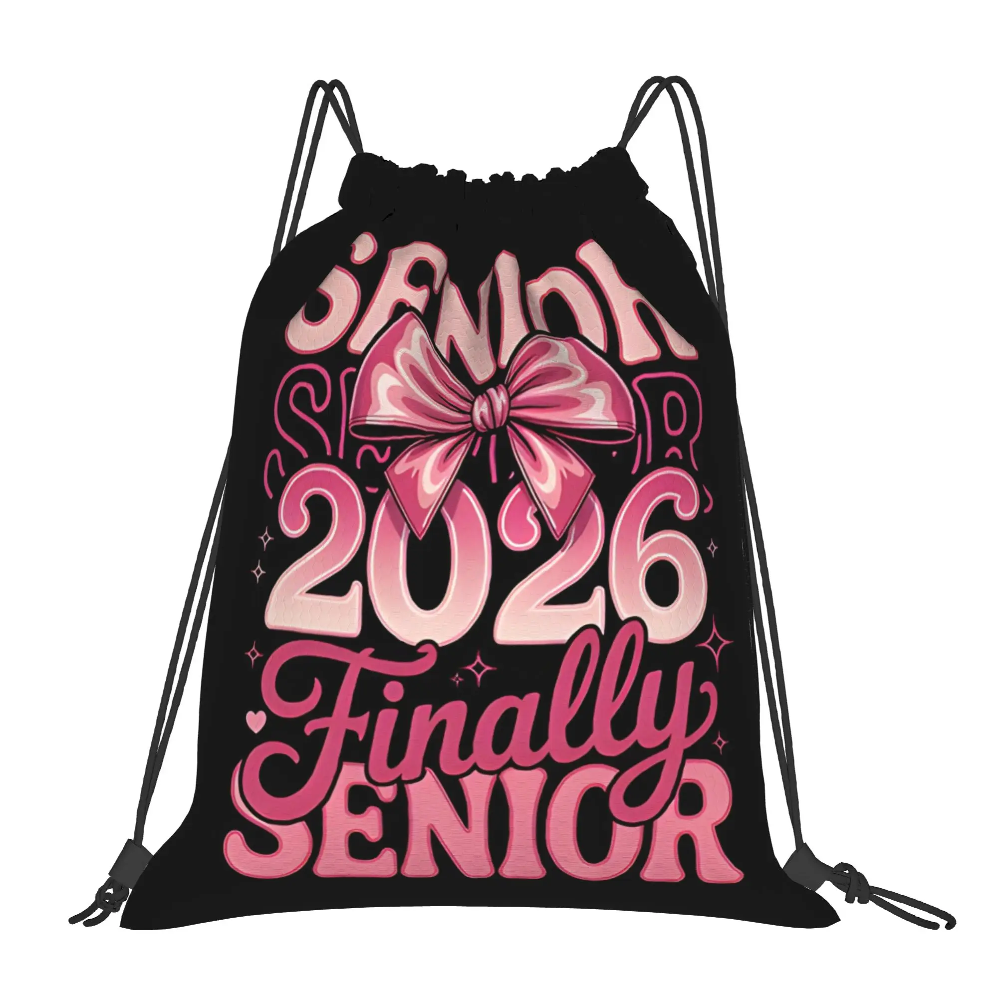 Graduation Girls Women Class Of 2026 Graduation Portable Hiking Drawstring Bags Riding gym Backpack Grad Gift Storage Backpacks