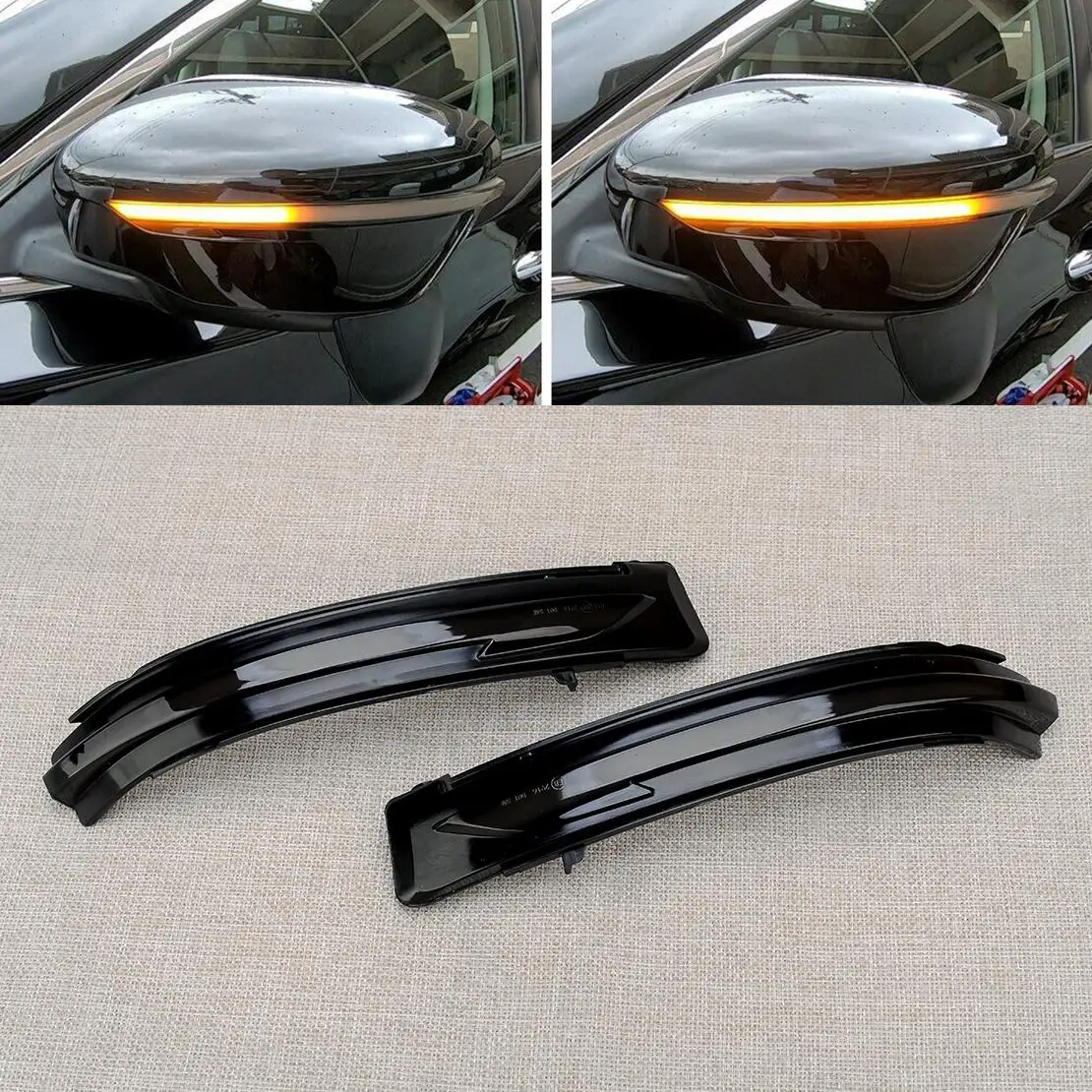 

1 Pair Dynamic LED Side Mirror Indicator Turn Signal Lights 12V IP67 Fit for Nissan X-Trail Qashqai Murano Navara Juke Terra