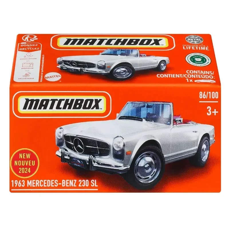 Original Mattel Matchbox Car 1/64 Diecast Toys for Boy AMC Eagle Volkswagen Golf GTE Cadillac MBX Tangiers Tuk Tuk Mercedes Benz