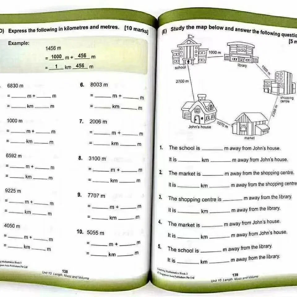 Imagem -02 - Livros Conjunto Sap Aprendizagem Livro de Matemática Grau 16 Crianças Aprender Livros de Matemática Singapura Escola Primária Livro de Matemática 6