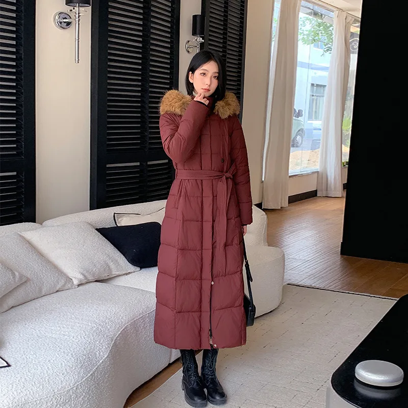 パーカー レディース ロングコート フード付き ファーカラー ジャケット 厚手 暖かい Y2K ストリートウェア エレガント ジャケット ワークコート タイトウエスト 秋冬