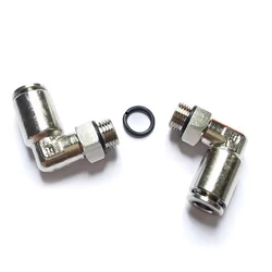 PL-G pneumatic quick connector all copper nickel plated external thread G1/8 1/4 3/8 1/2 PU pipe 10mm with sealing ring PL8-G02