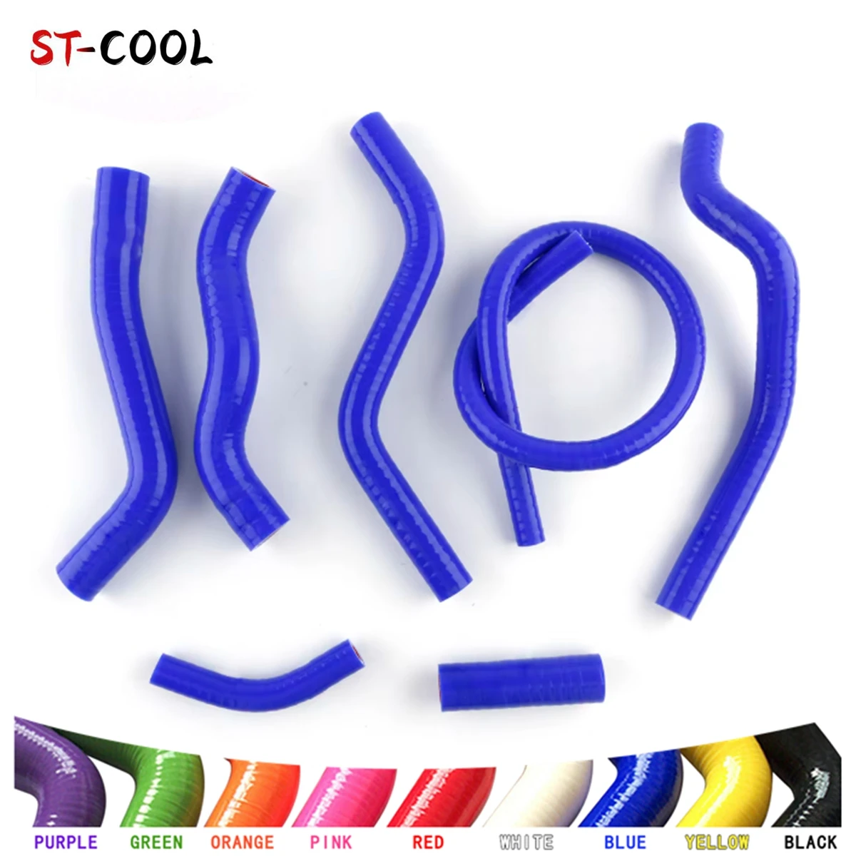 FOR 1990-1997 HONDA CR125R (LOT A) CR 125 Radiator Hoses 1991 1992 1993 1994 1995 1996 Silicone Tubes Kit Piping 7Pcs 11 Colors - view 3