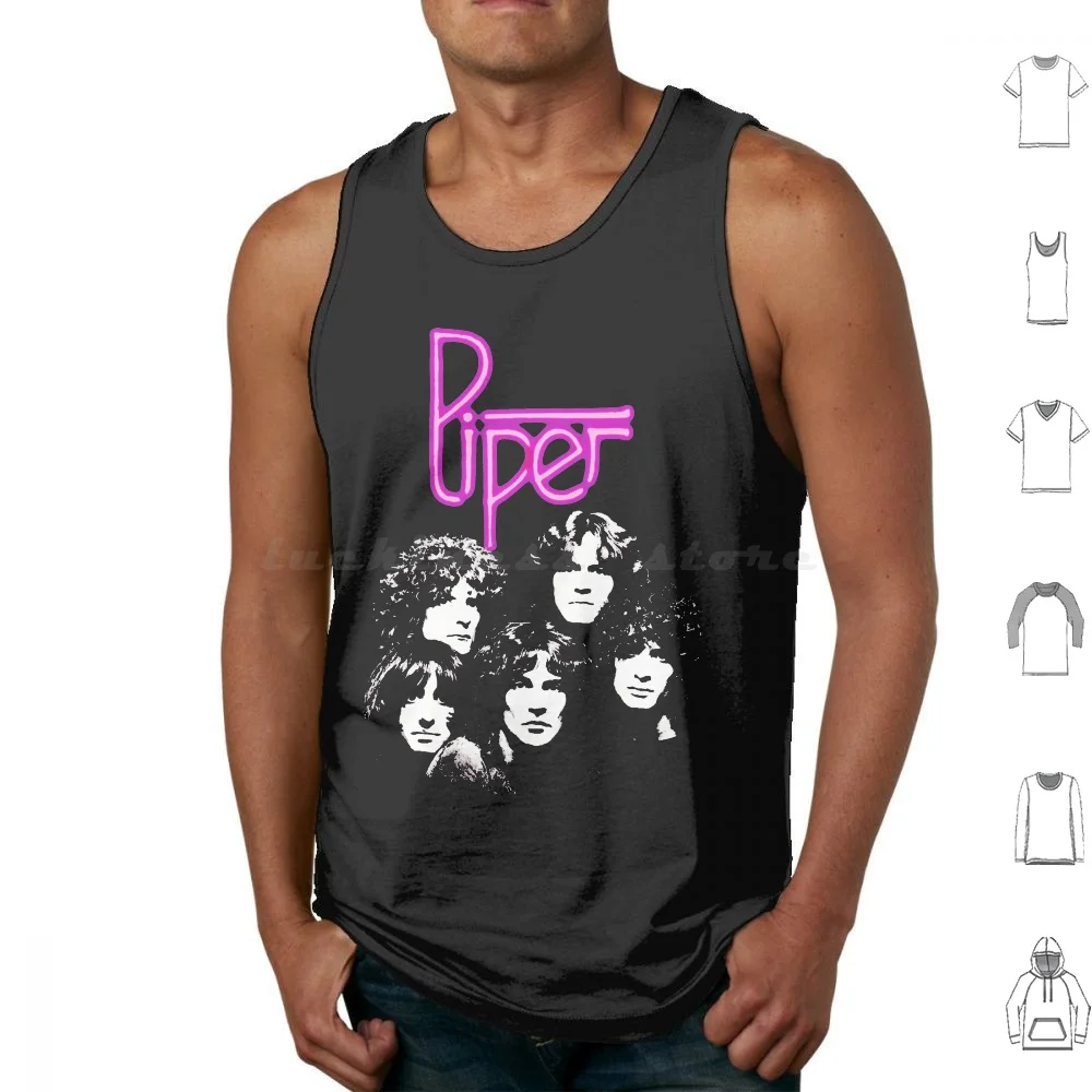 Piper-Edición limitada Regalo perfecto Camisetas sin mangas Chaleco sin mangas Piper Billy Squier Pop Power Alternative 1970s 70s 1980s 80s