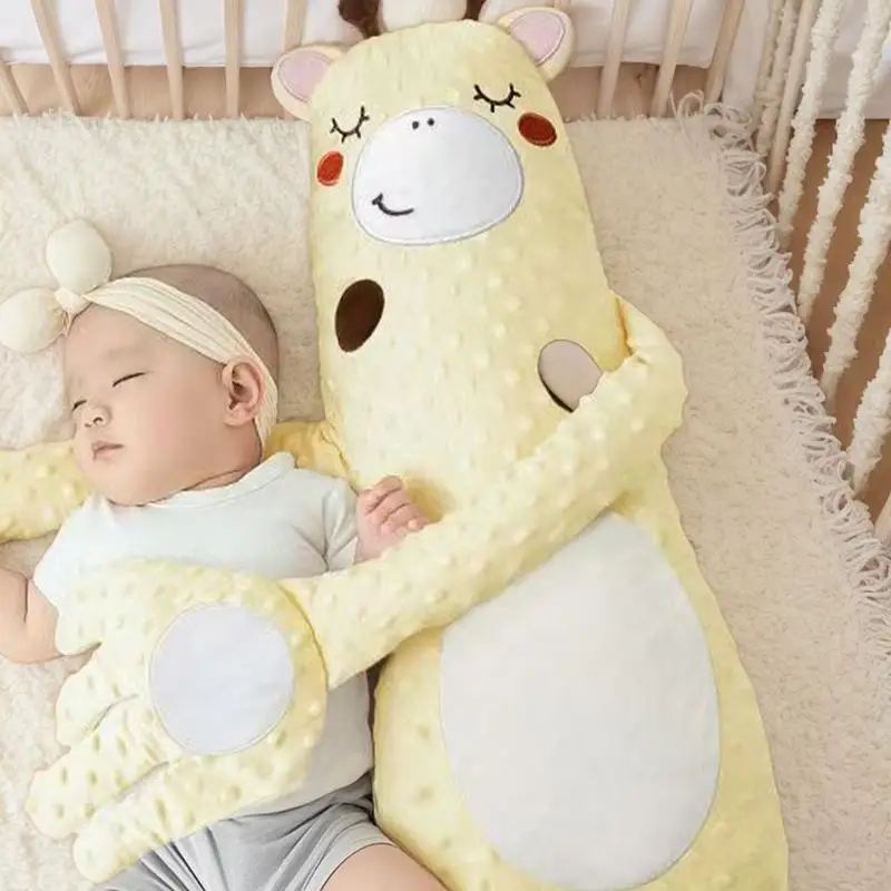 Baby Soothing Palm Giraffe Baby Startle Prevention Sleep Aid Companion Adjustable Simulation Patting Hand Soft Sleeping Toy With