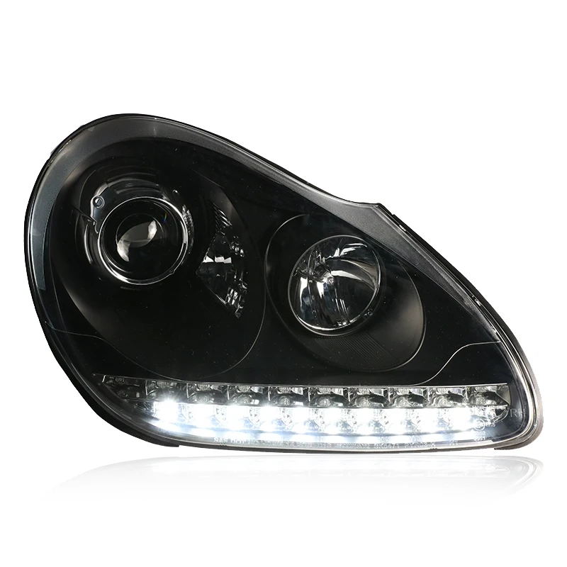 For  Cayenne 957 Headlights 2004 2005 2006 LED Headlight Assembly with Daytime Running Lights