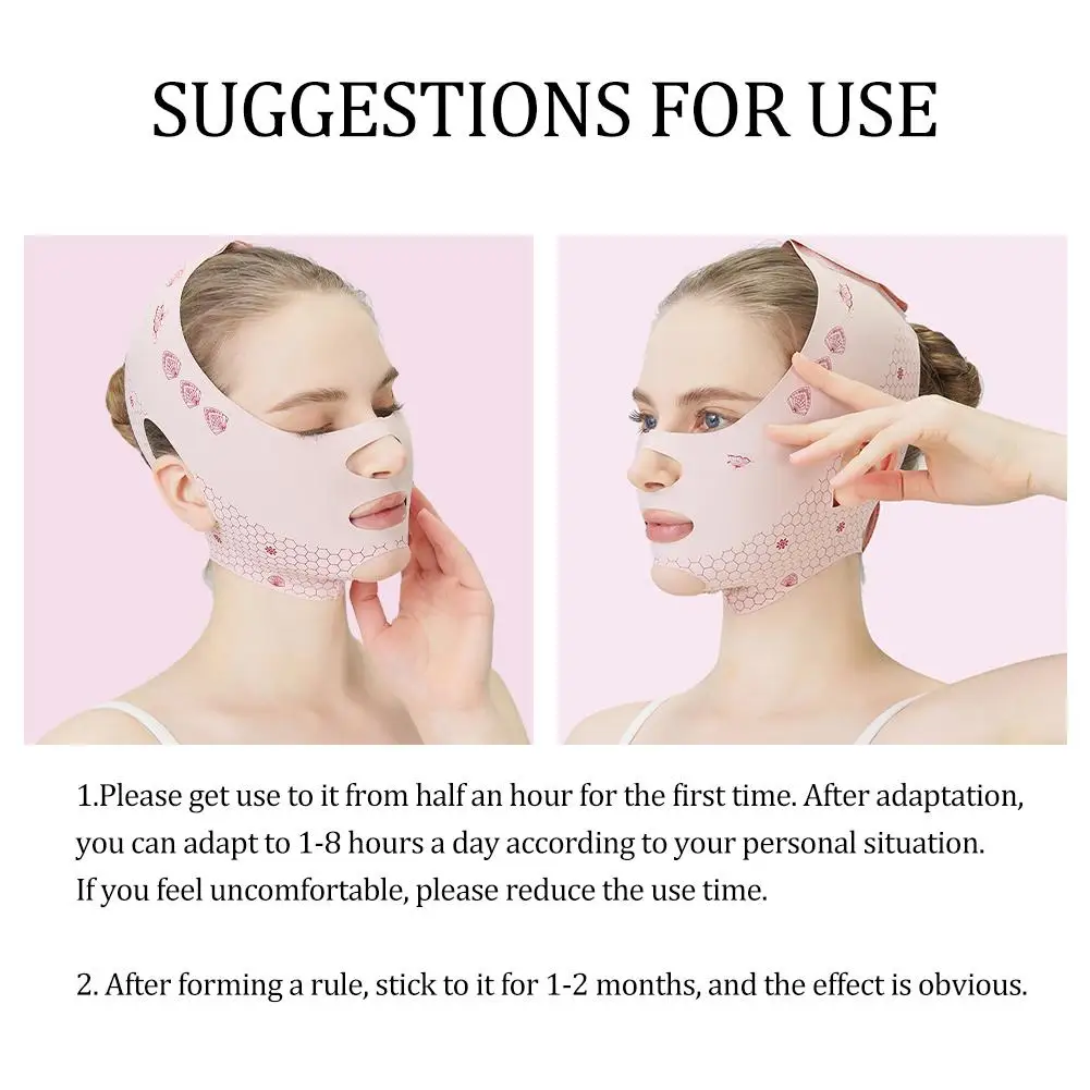 顔痩身包帯女性フェイスリフティング V ラインシェイパーあご頬リフトアップベルト抗しわストラップ美顔スキンケアツール