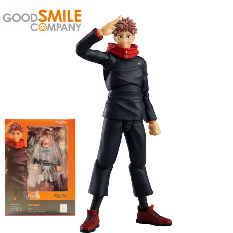 

GSC Genuine Jujutsu Kaisen Anime Figure Figma550 Yuji Itadori joints Movable Action Figure Toys For Boys Girls Kids Gift Model