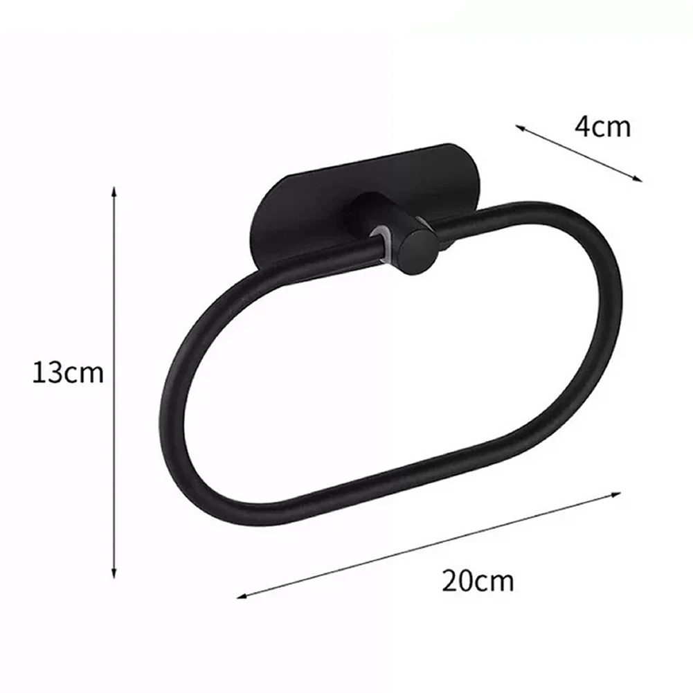 Rail Holder Bathroom Installation Is Simple And Convenient Made Of Practical Tool Silver Or Black Hang The Towel