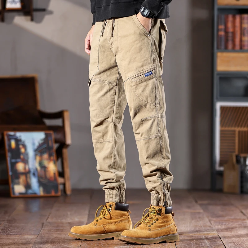 2026 Tactical Cargo Pants Men Autumn Winter Outdoor Hiking Joggers Multi Pocket Trousers Streetwear Cargo Jogger Pants for Mens