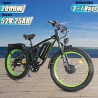 ORLMS FINDER26 Electric Bike 2000W Dual Motor 52V25AH Lithium Battery Peak 3000W Ebike 26*4 inch Tire Off-Road Electric Bicycle