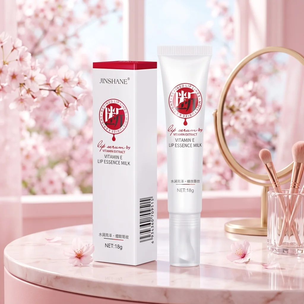 Vitamin E Lip Serum Hydrate Moisturize Dry Chapped Lips Smooth Lip Lines Brighten Dull Lip Tone Mild Nourishing Daily Lip Care
