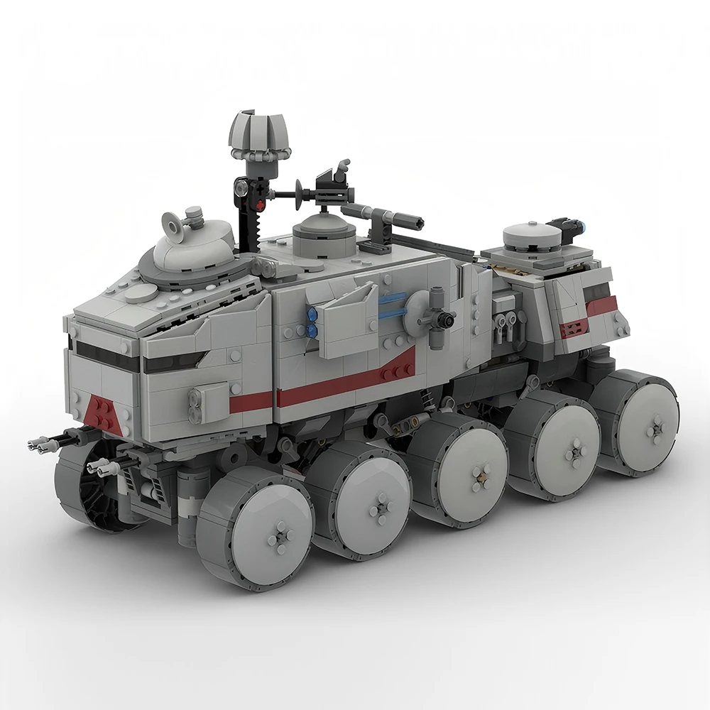

Новый MOC Space War Series Republic Army Turbine Tank A6, тяжелый штурмовой автомобиль, строительный блок, сборная игрушка, детский подарочный набор для мальчиков
