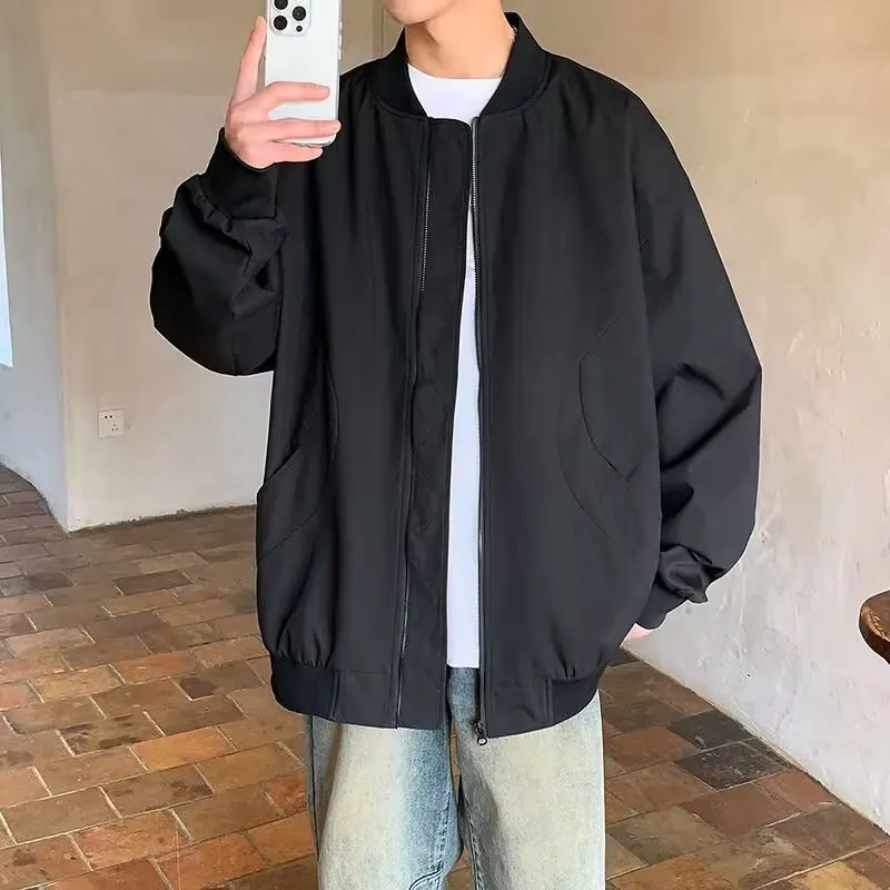 

Loose Fit Autumn Winter Large Size 250 Pou American Sle Baseball Jaet Men's Casual High Street Flight Jaet Cool Hand...