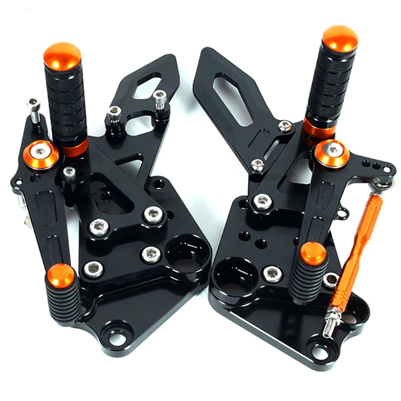 Motorcycle CNC Adjustable Footrests Rearset for KTM DUKE 390 Duke390 2018-2020 Footpegs Shifter Rod Rearsets