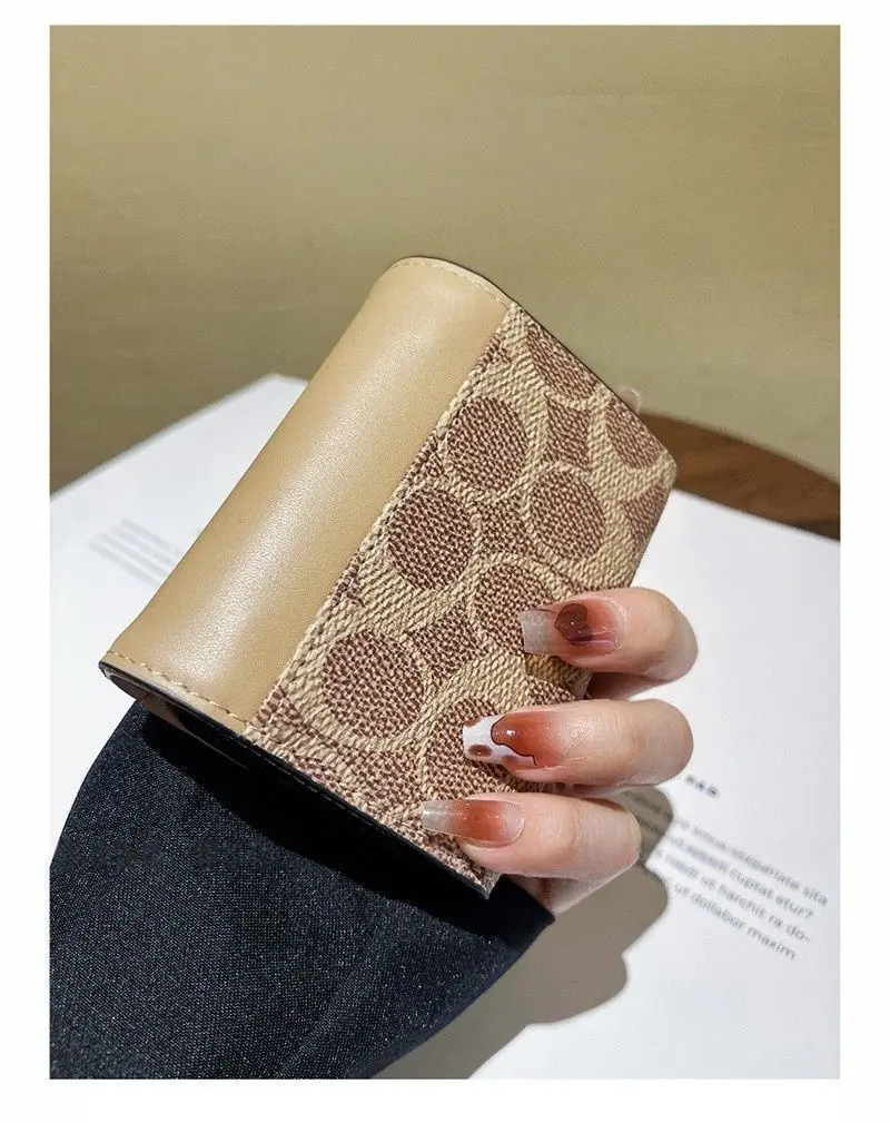 High End Camellia Organ Card Bag Exquisite Zero Wallet Multi Slot Light Luxury Retro Fashion Multi Functional Storage Wallet