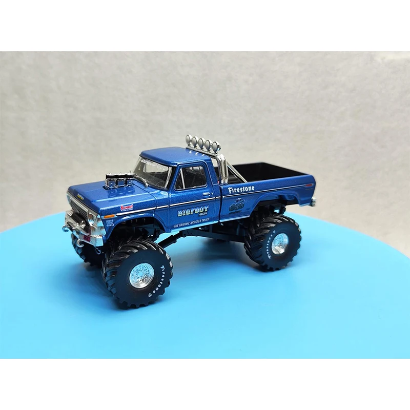 Greenlight 1:43 Kings of Crunch F-250 Original Monster Truck Green Machine Series Alloy Die Casting Model Collect Ornaments