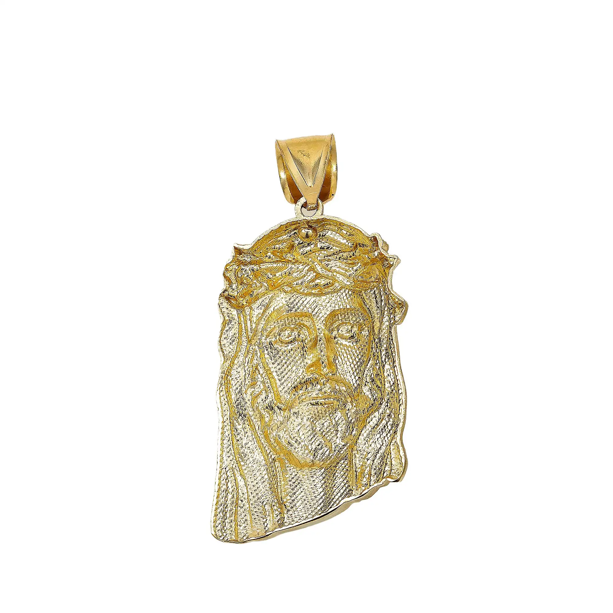 Jewelry  High Quality Solid Pure Real  Moissanite Diamond Jesus Pendant pingente masculino кулоны