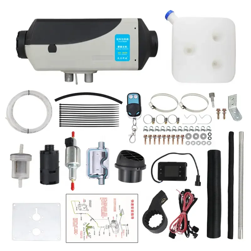 High Quality Made in China Split Type Noise Reduction Car  12V 24V  5kw 8kw  Truck air Parking Heater diesel Parking Heater