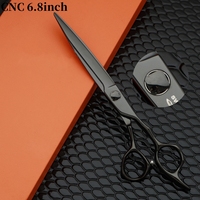 Professional CNC Haircutting Scissors ,Barber Supply Tools Accessories, Thin hair scissors with reverse teeth 440C 5.5-6.5-7inch