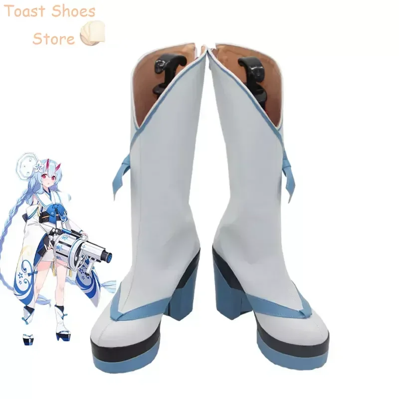 Game Blue Archive WARAKU CHISE Cosplay Shoes PU Leather Shoes Halloween Carnival Boots Cosplay Prop Costume Prop