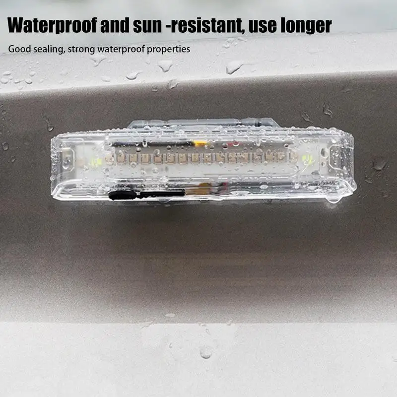 Solar Strobe Light Car Warning Lights For Tail Flash Lights Vehicle Strobe Lights Waterproof Anti Collision Lights For Trucks