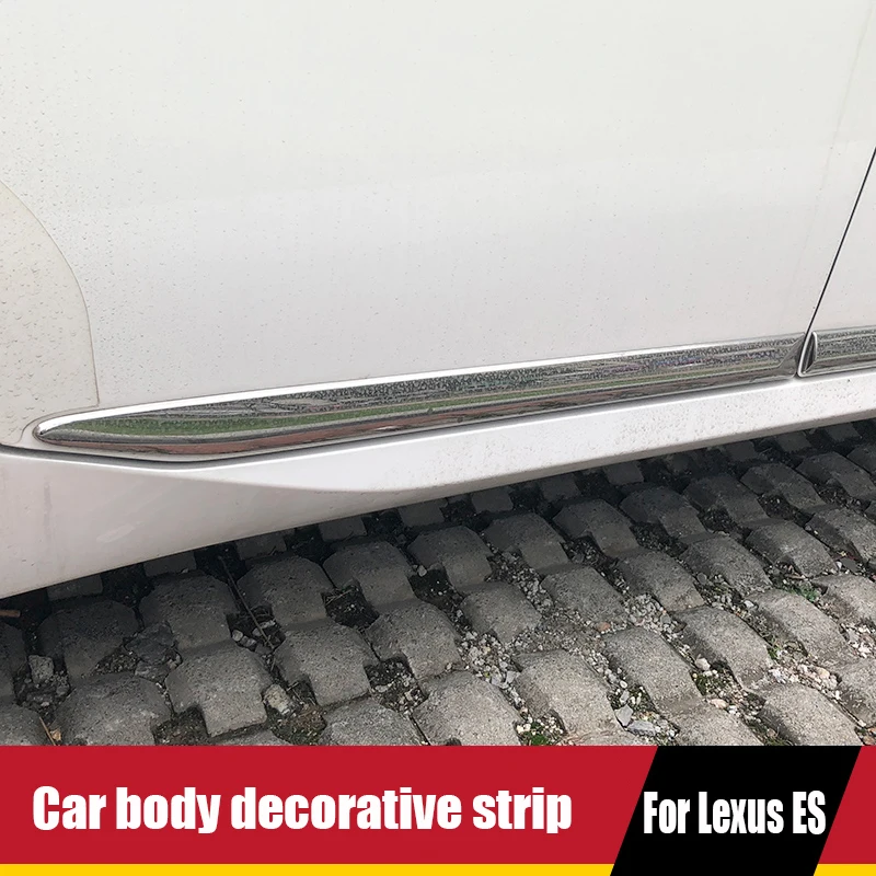 For Lexus ES200/250/300H 2013-2017 modified body trim strip, side skirt anti polishing strip