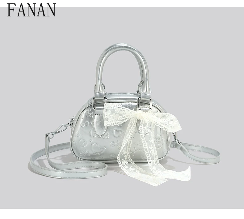 

Women's Handbags Fashion Simple Sweet Cute Summer Ladies Hand Bags 2025 New Solid Color Elegant Casual Crossbody Bag for Lady