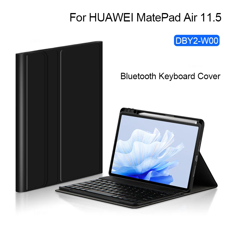 

Keyboard Case For HUAWEI MatePad Air 11.5" 2023 DBY2-W00 Cover Tablet Bluetooth Keyboard Smart Stand Cases Shell With Pen Slot