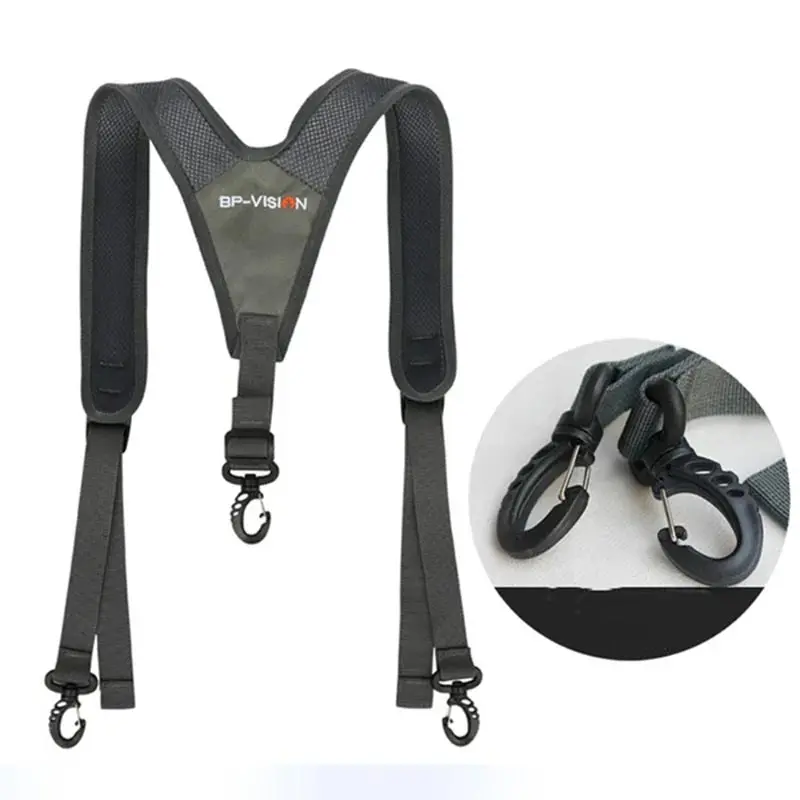 Dual Shoulder Waist Pack Strap Universal Adjustable Backpack Harness For Outdoor Hiking & Cycling Breathable Padded Strap