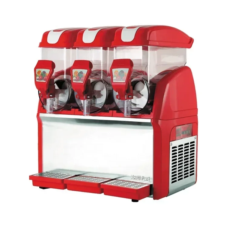 Hot Sale Commercial Large Capacity 45L 3Tanks Slush Machine/ Electric Fully Automatic Slushie Machine