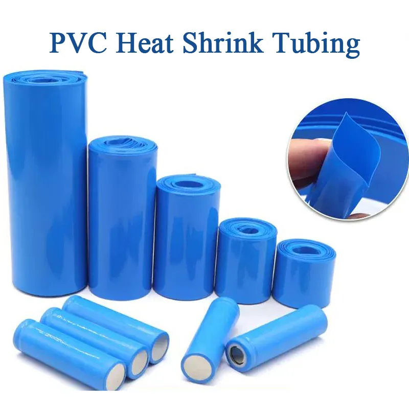 Length 1M Battery Packs PVC Heat Shrink Wrap Tube Insulation of Width 17~200mm for Big Battery Pack Power&DIY Projects