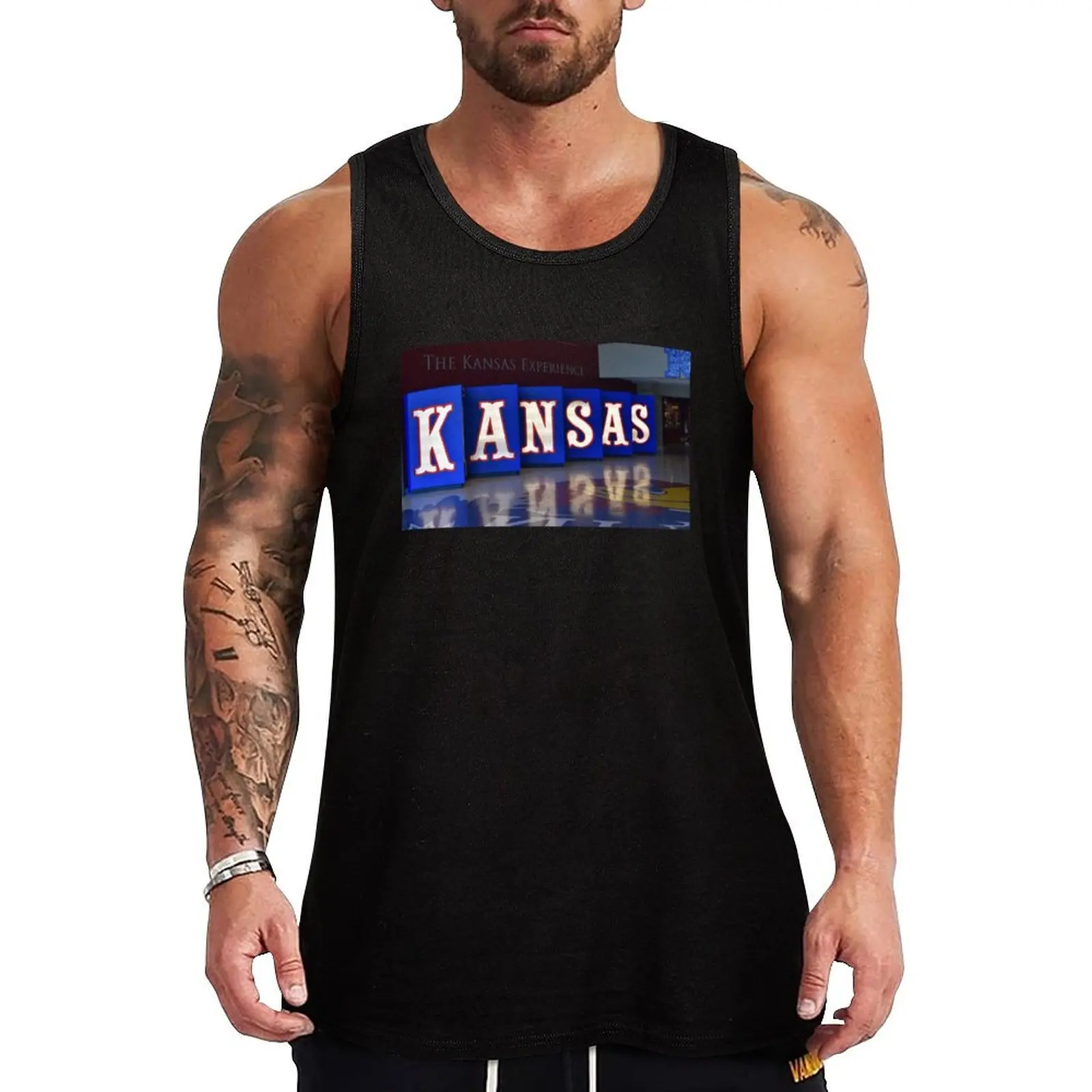 Rock Chalk Tank Top Art Print Tank Top Creative Graphic Sleeveless Shirt