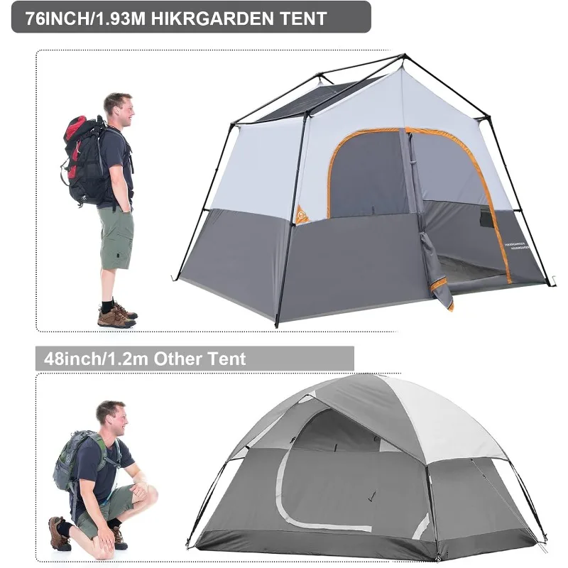 Tente de camping en tissu coupe-vent, facile à installer, portable, famille, cabine, extérieur, randonnée, 6 prêts hypothécaires