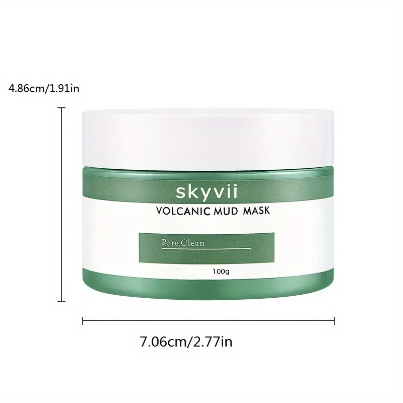 Volcanic Mud Mask for Face & Body Deep Cleansing Pore Minimizing Blackhead Reduction  Fragrance-Free with AHA for All Skin Types