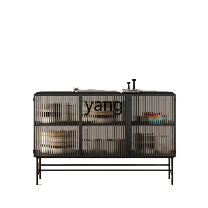 LMMLiving Room Entrance Cabinet Simple Modern Changhong Glass Storage Cabinet
