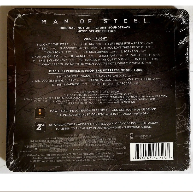 OST: Hans Zimmer – Man Of Steel WTM39426 US 2CD Limited Deluxe Edition SEALED