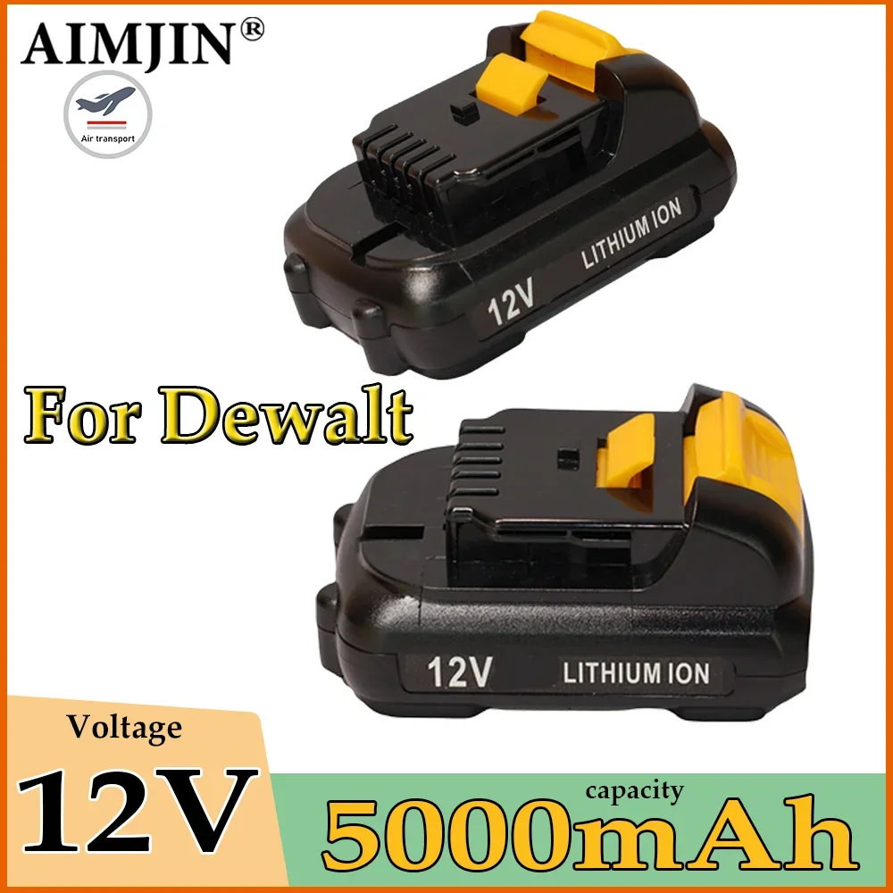 

5000mAh 12V Volt Max Lithium Ion Battery Replacement for DeWalt DCB120 DCB123 DCB122 DCB127 DCB124 DCB121 Rechargeable Batteries