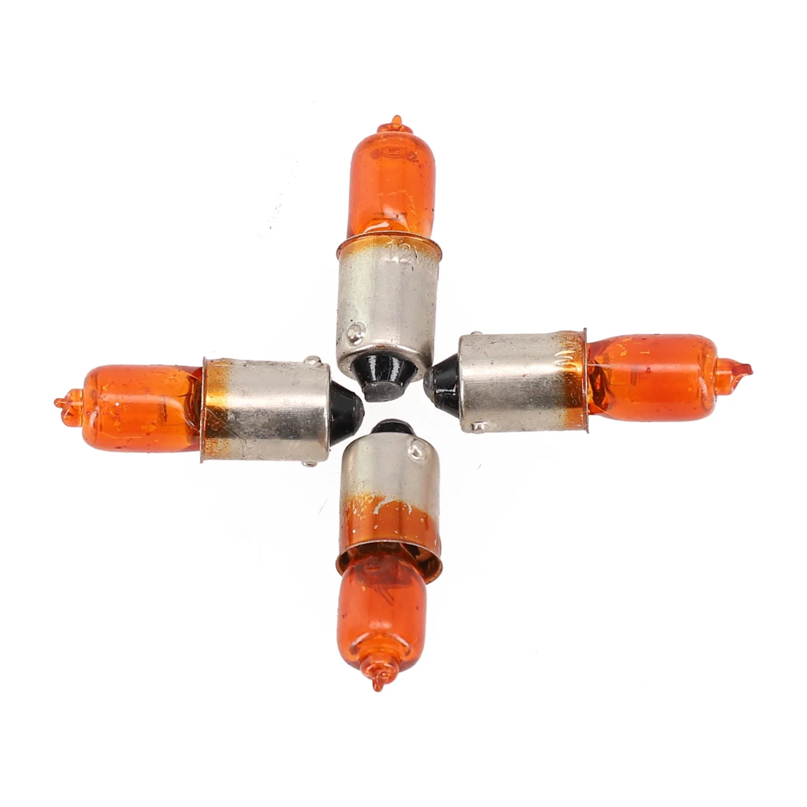 4PCS BA9S 12V 23W Halogen Brake Indicator Signal Lamp Amber Motorcycle Light Bulb BA9S Halogen Clearance Light ﻿