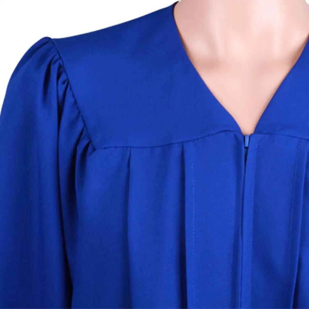 2025 Academic Robe Set Graduation Tassel Unisex Commencement Mortarboard Set Adult V Neck Bachelor University Academic Dress Set