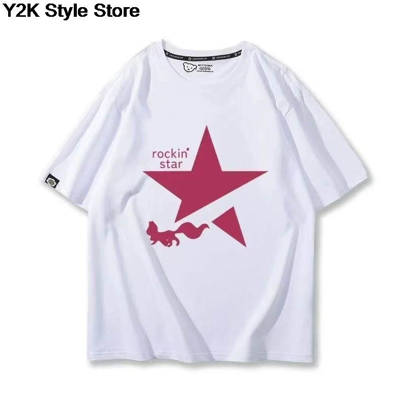 Magical Girl cotton 100% T-shirt Madoka Cosplay T-shirt Boys girls y2k Man Women Harajuku O-neck Summer Shirt Hip Hop T-Shirts