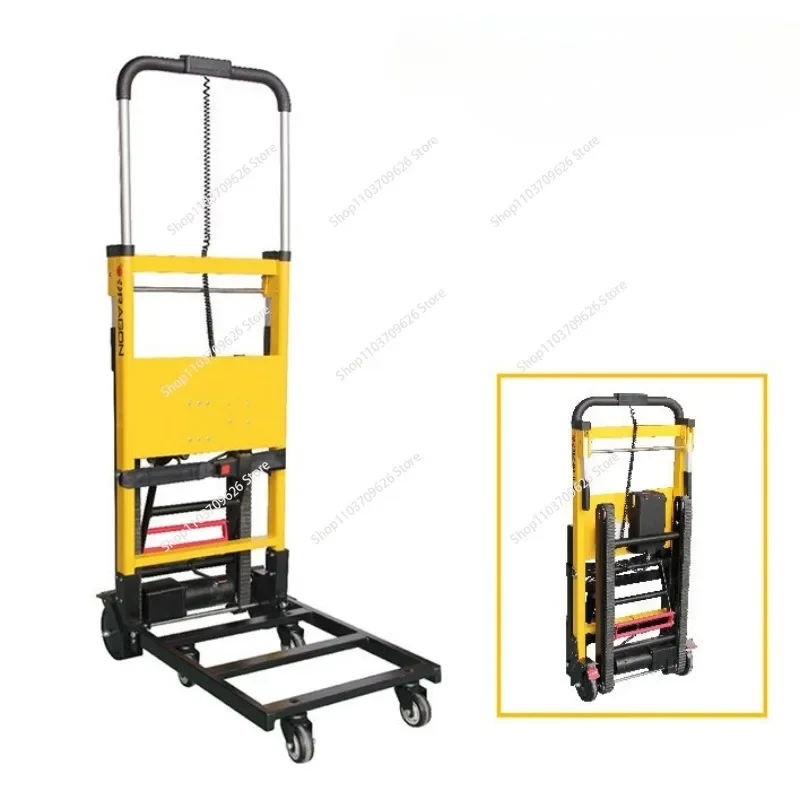 

Electric Stair Climbing Hand Trucks Dolly Cart for Moving Capacity Heavy Duty Folding Stair Climber Cart Hand Trolley