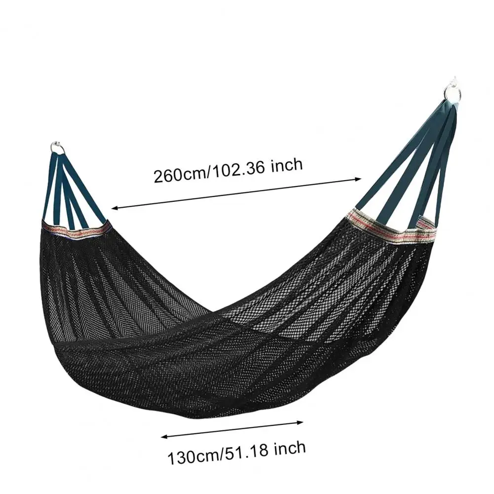 

Outdoor Hammock with Carry Bag Breathable Portable Single Person Camping Garden Patio Porch Backyard Hanging Mesh Swing