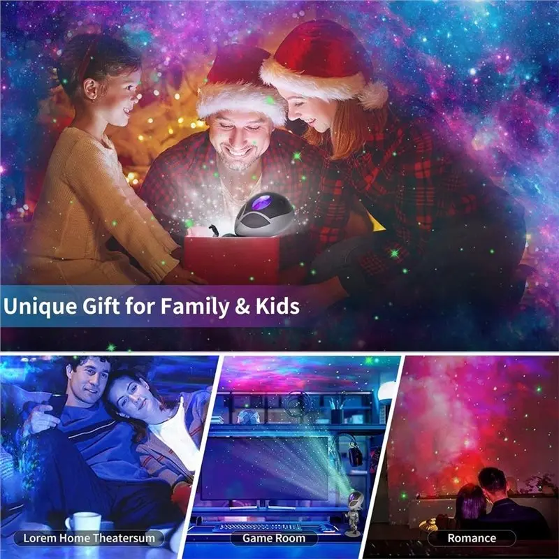 SYW-Voice-Interactive Alien Star Projector Lamp For Bedroom, Game Room Atmosphere Creation, Desktop Decoration(1PC) Projection