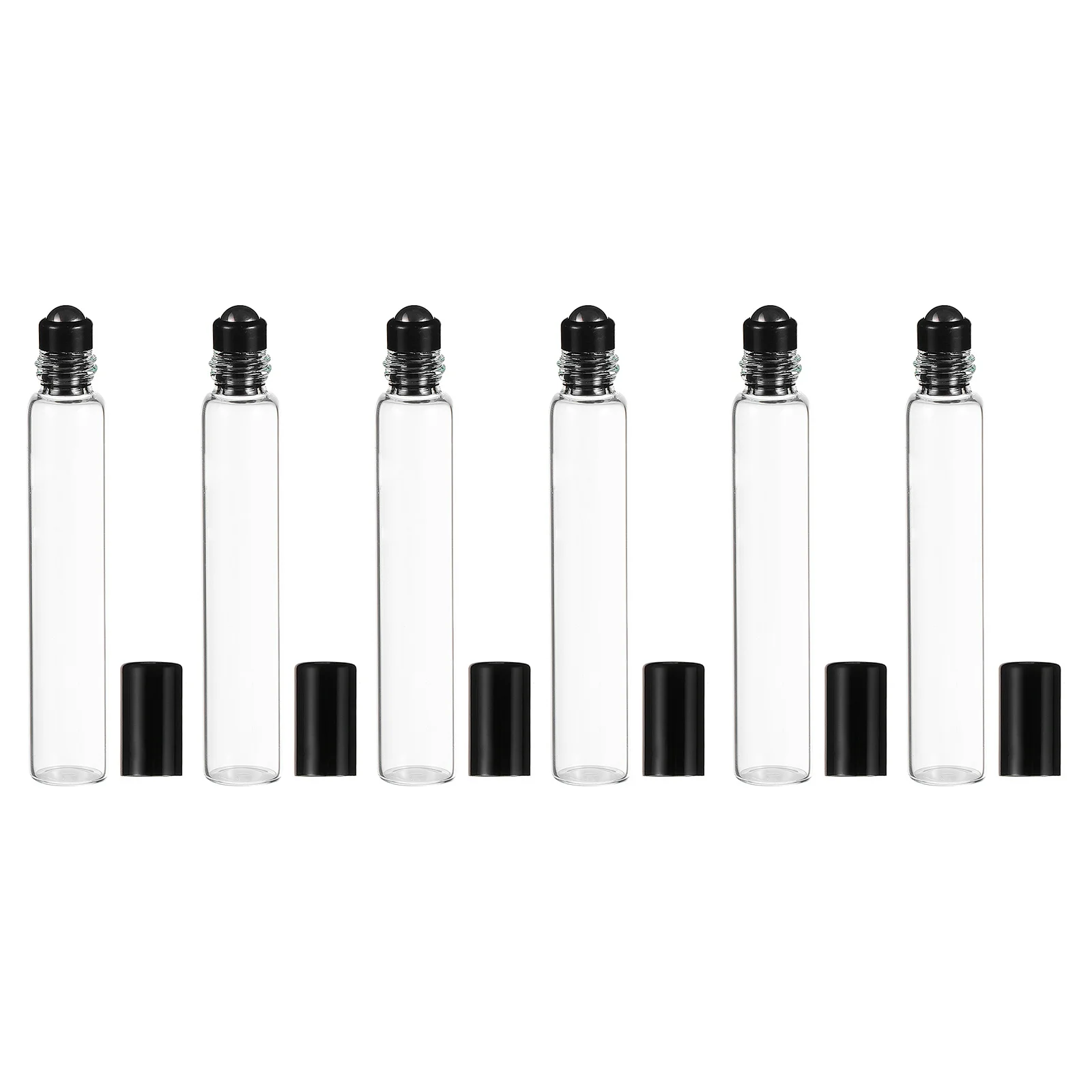 

6Pcs Essential Oil Glass Roller Bottles 10ml Leak Proof Roll-on Bottles for Perfume Massage Sublpackaging Refillable Vials
