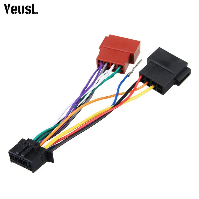 16 Pin Car CD Tail Line Stereo Radio Player ISO Wiring Harness Connector Audio Cable For Pioneer 2003-on