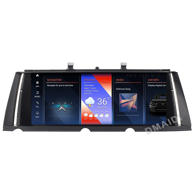 For BMW 7 Series E65 E66 F01 F02 Snapdragon Android 12 Car Radio GPS Navigation Multimedia Player Screen 2003 - 2015 CCC CIC NBT