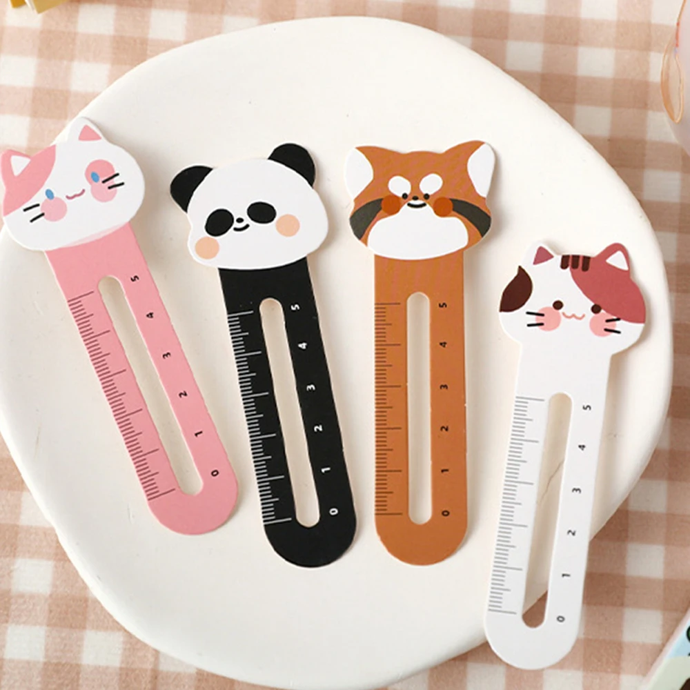 Marcapáginas para estudiantes, herramientas de aprendizaje, regalo, ciudad de animales, lindo estudiante, oficina, suministros culturales y educativos, marcapáginas de ciudad de animales